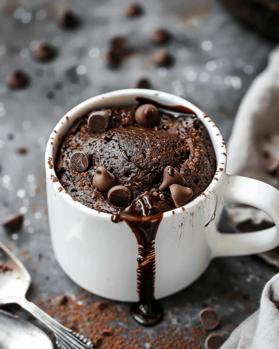 easy recipe chocolate mug cake that’s quick and indulgent