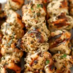 Grilled Ranch Garlic Parmesan Chicken Skewers – A Flavor Explosion!