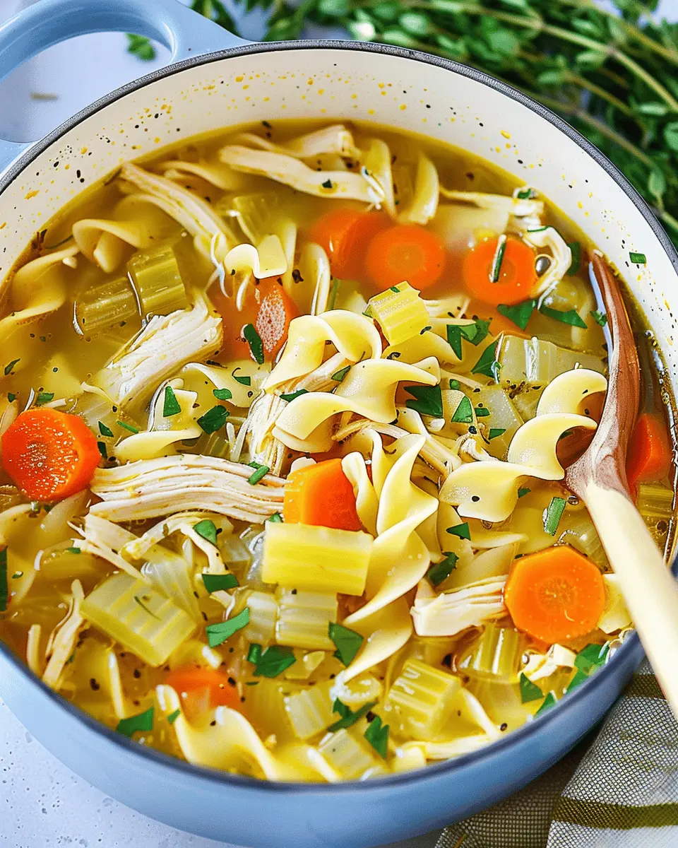 Healing Chicken Noodle Soup: The Cozy Comfort You Crave