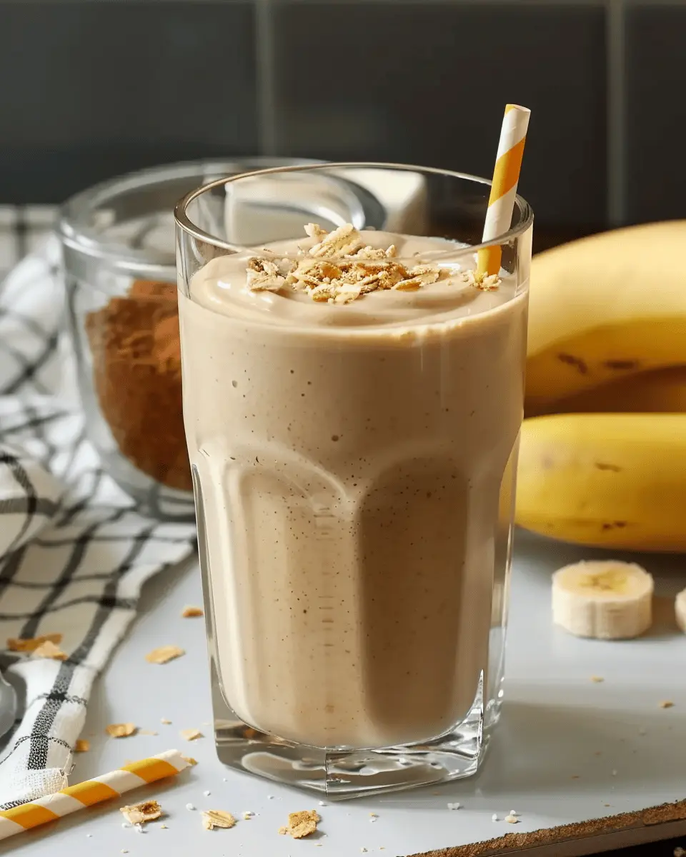 Creamy Peanut Butter Banana Smoothie: The Best Energizing Breakfast