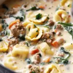Slow Cooker Creamy Tortellini Soup