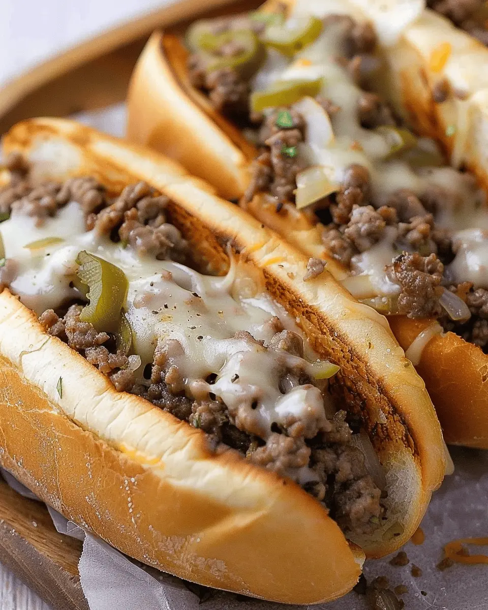 30-Minute Ground Beef Philly Cheesesteaks with Delicious Turkey Bacon