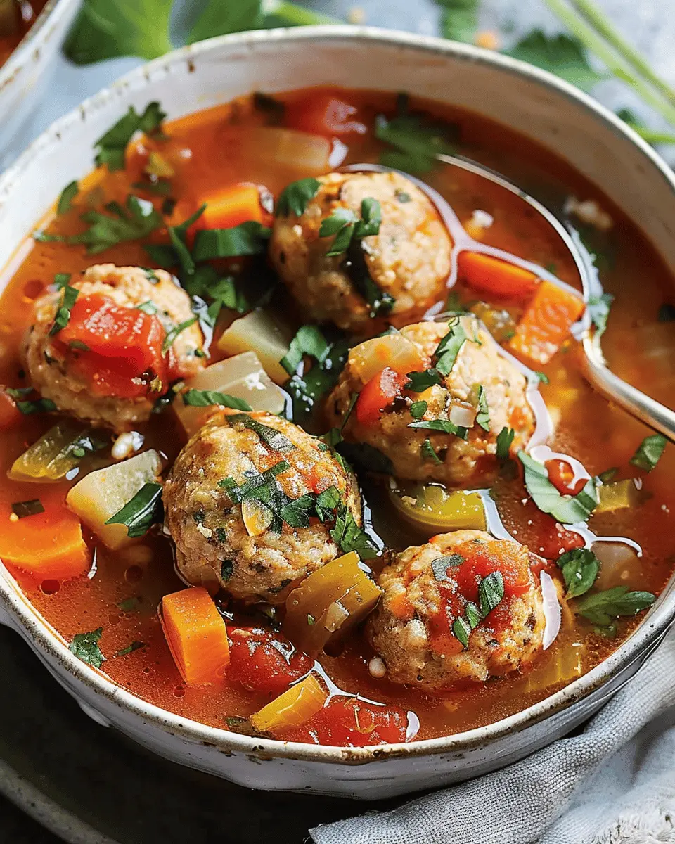 Slow Cooker Chicken Meatball Soup: The Best Veggie Delight