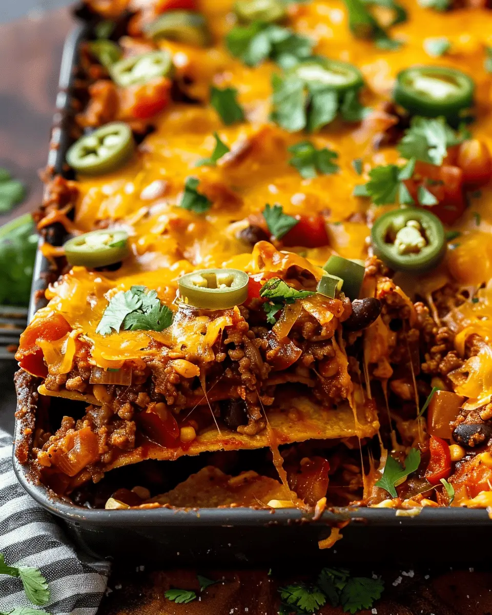 Walking Taco Bake: Easy Family Delight with Turkey Bacon and Beef