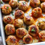 Healthy Baked Chicken Meatballs