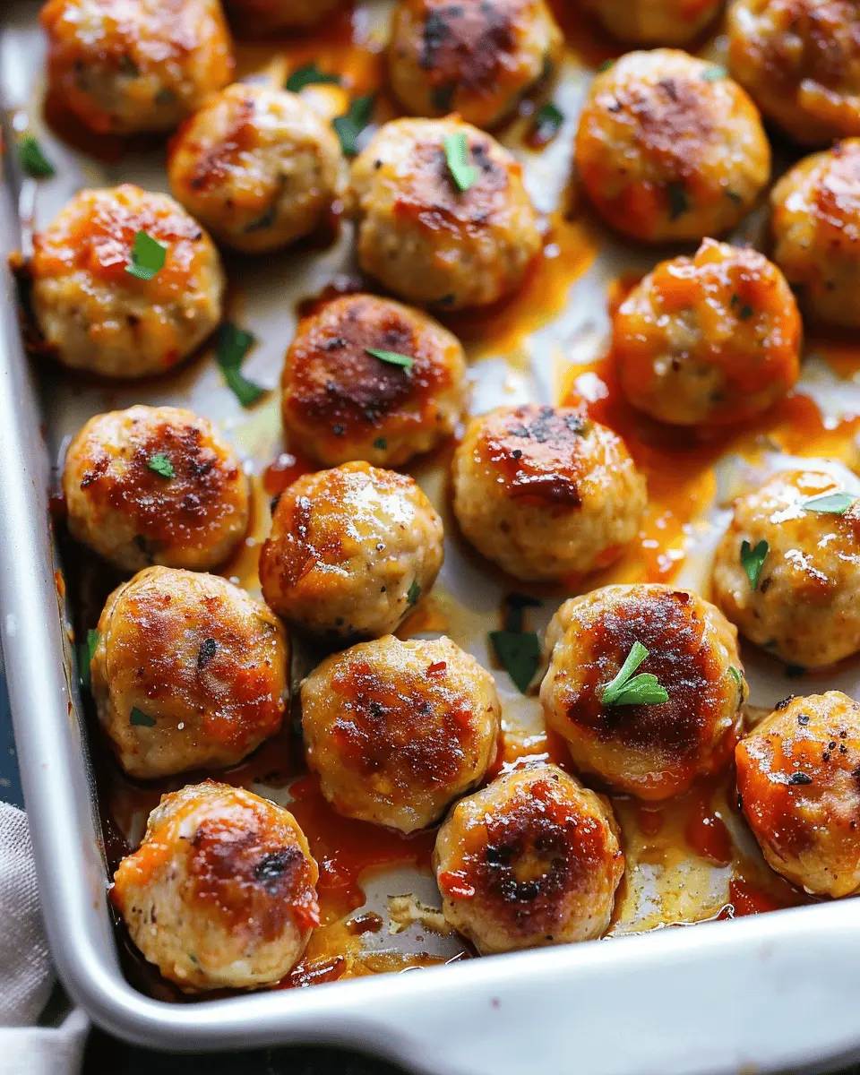 Healthy Baked Chicken Meatballs: Easy, Juicy, and Guilt-Free Delight