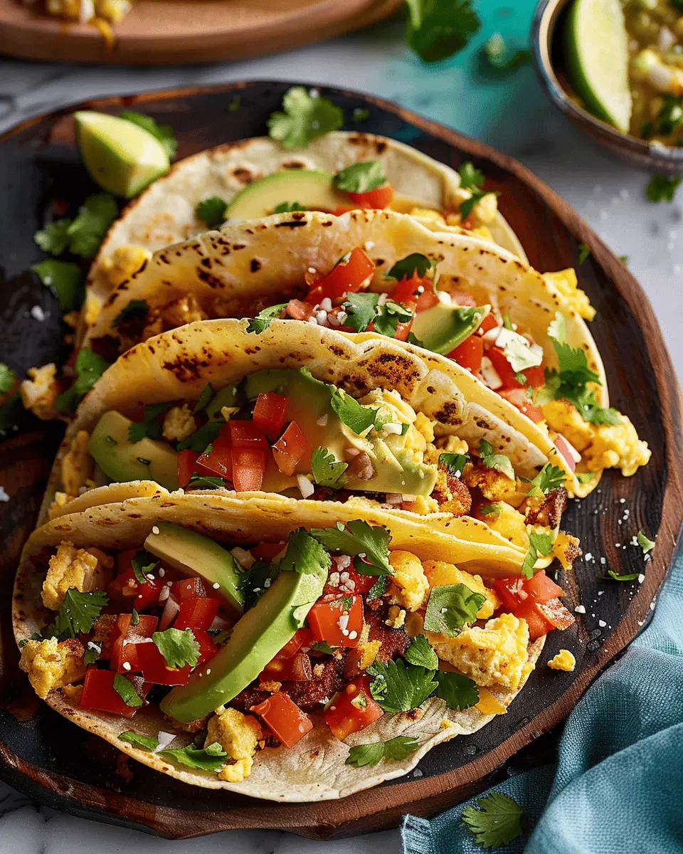 Breakfast Tacos: Easy Turkey Bacon & Chicken Ham Delight