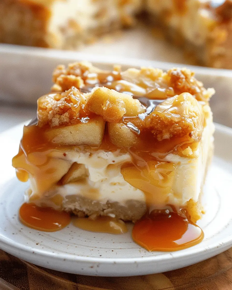 Caramel Apple Cheesecake Bars Recipe: Indulgent Fall Delight