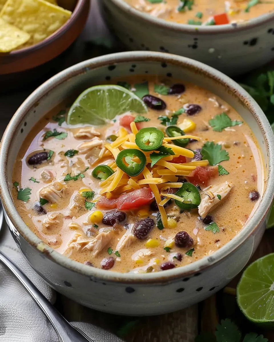 Creamy Chicken Taco Soup: Easy Comfort in Every Bowl