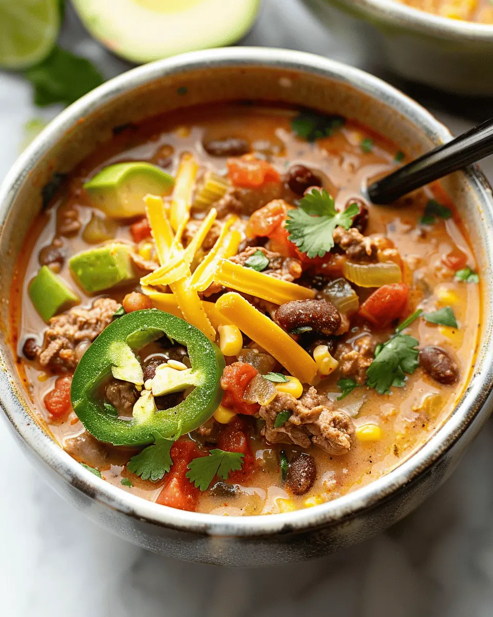 Beef and Bean Taco Soup: Easy Comfort Food for Busy Weeknights
