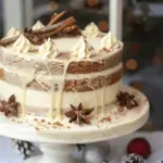 Best Christmas Spice Cake with Eggnog Buttercream