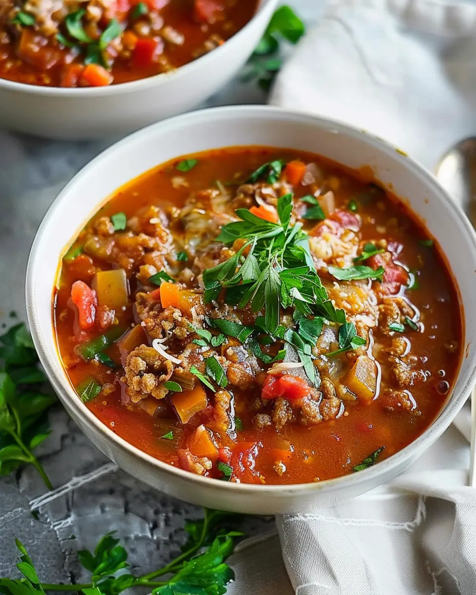 High Protein Stuffed Pepper Soup: Easy Comfort Food Delight