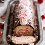 Best Christmas Peppermint Roll Cake