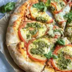 Vegan Pesto Stuffed Crust Pizza