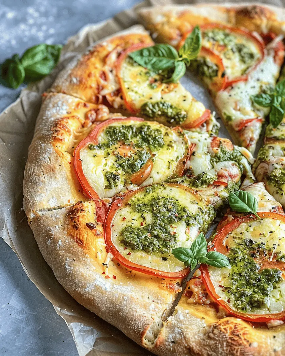 Vegan Pesto Stuffed Crust Pizza: The Best Homemade Delight