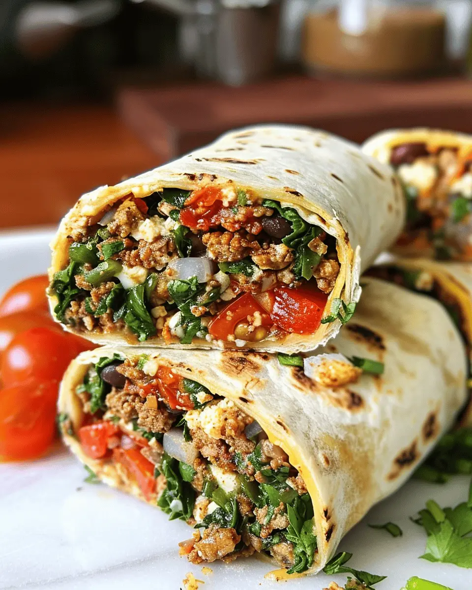 High-Protein Breakfast Burritos Loaded with Turkey Bacon and Chicken Ham