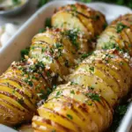 Hasselback Potatoes with Garlic Herb Butter