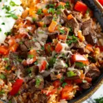 Steak Queso Rice