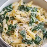 Pasta with Spinach, easy & quick!