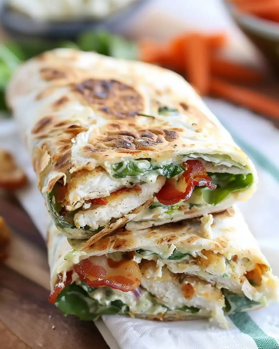 Crispy Chicken Bacon Ranch Wrap: Easy Homemade Delight