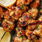 Garlic Parmesan Chicken Skewers