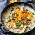 Spicy Jalapeño Popper Chicken Soup
