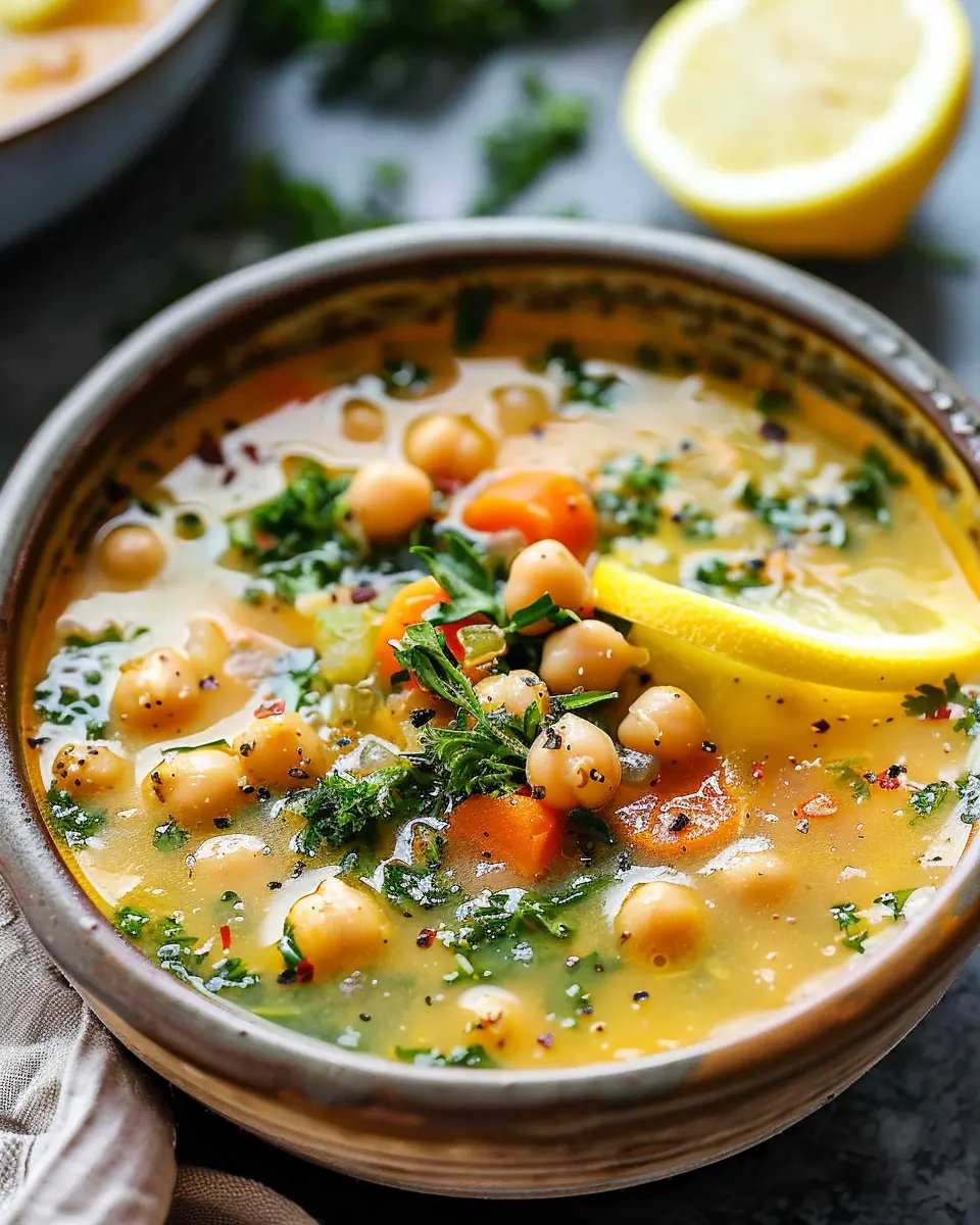 Lemony Greek Chickpea Soup: The Easy Comfort Food You’ll Love