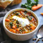 Crockpot Vegetable Soup with Lentils