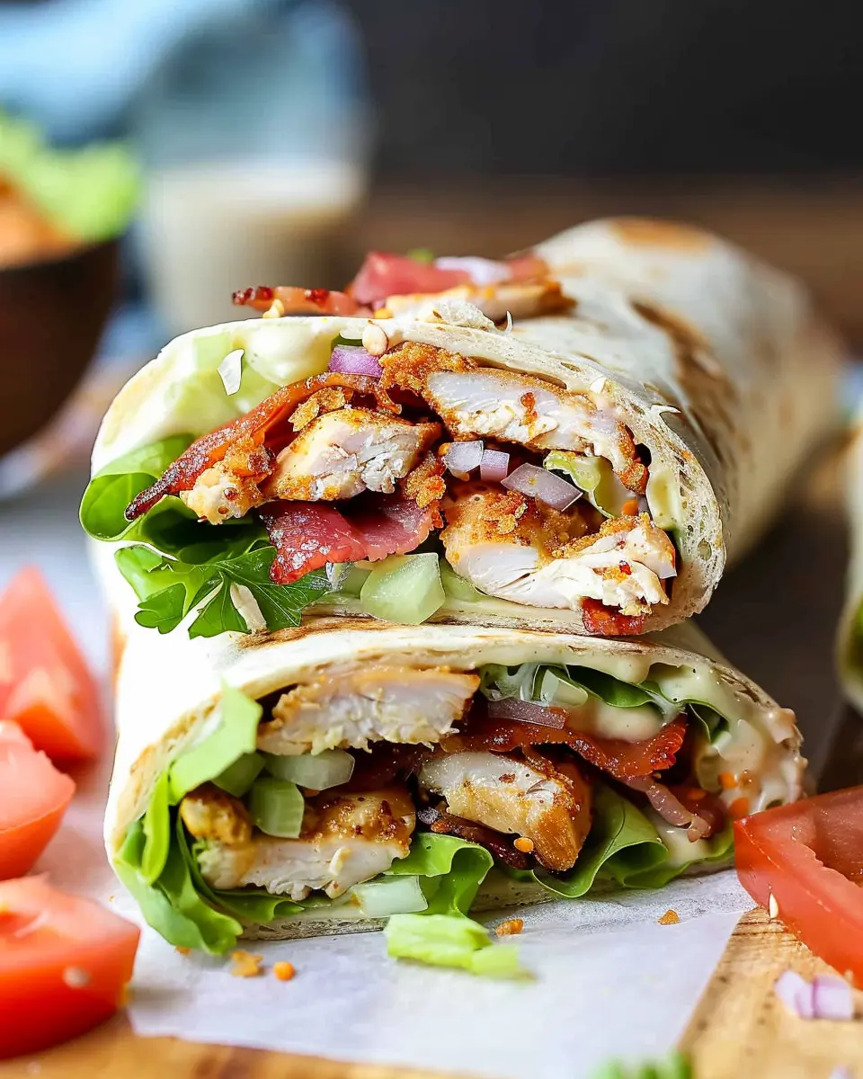Crispy Chicken Bacon Ranch Wrap: Easy and Flavorful Delight