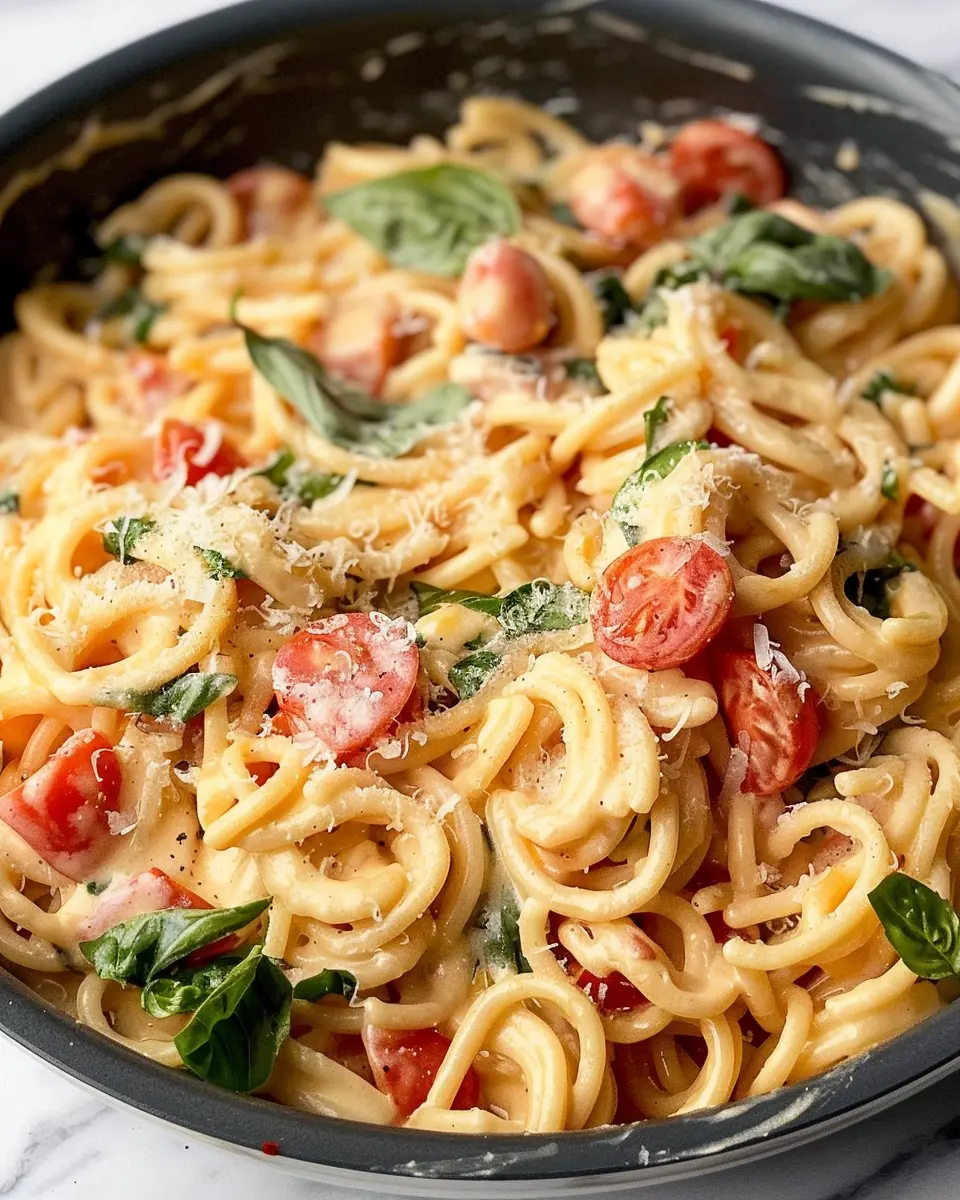 Creamy Tomato Basil Pasta with Turkey Bacon: A Comfort Dish
