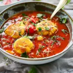 Tomato and Polenta Dumplings Soup