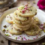 Pistachio Rose Cookies