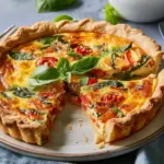 Easy Loaded Vegetable Quiche Recipe