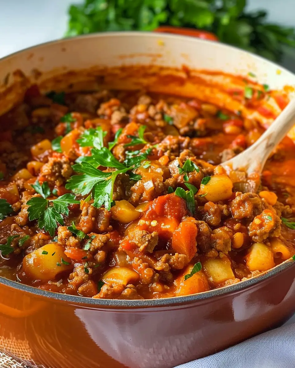 Easy Goulash Recipe: A Comforting Delight with Turkey Bacon and Chicken Ham