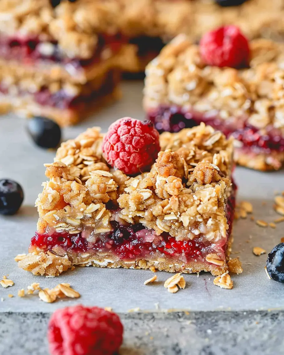 Berry Oat Bars: Easy Homemade Treats for Healthy Snacking