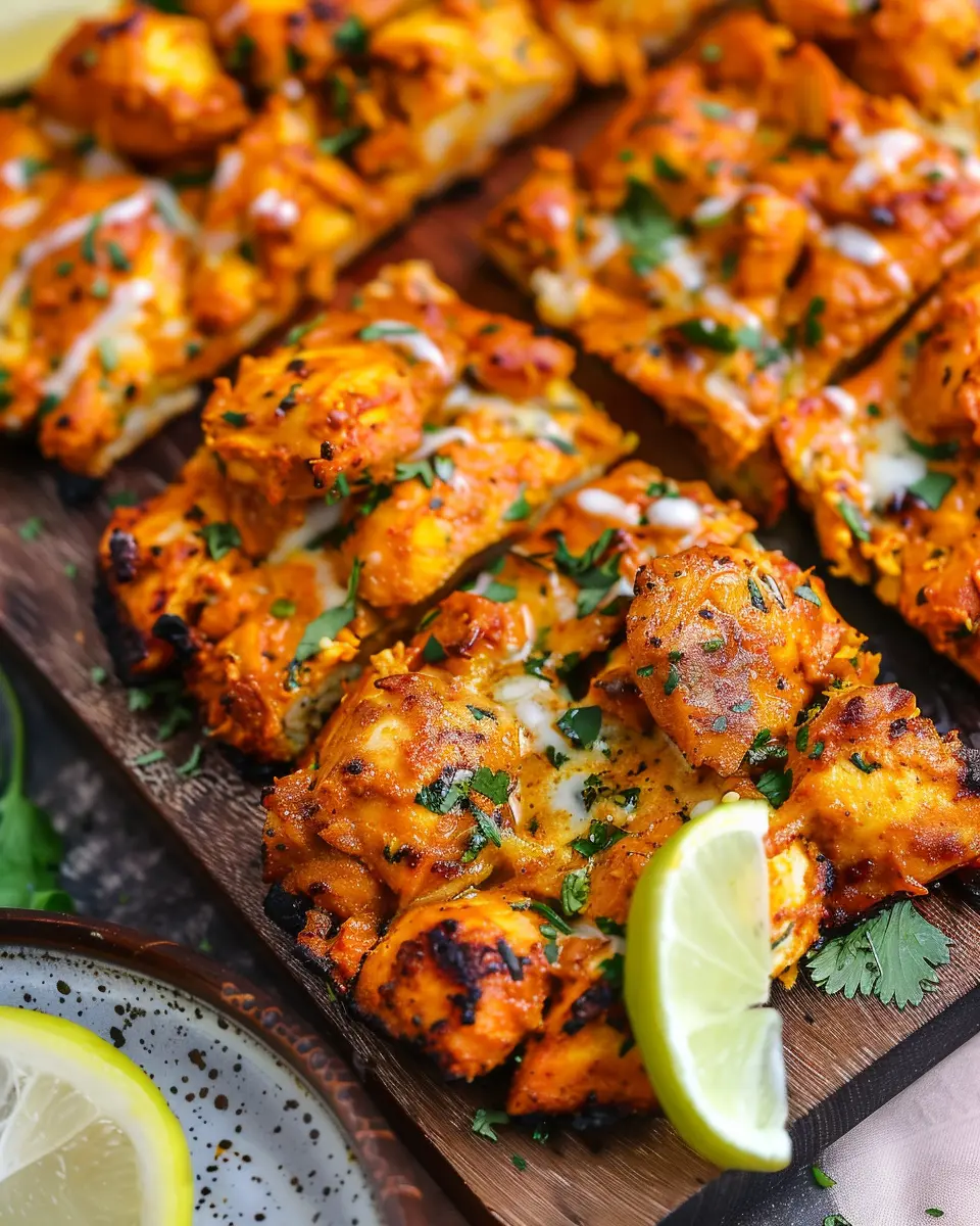 Tandoori Chicken Garlic Bread