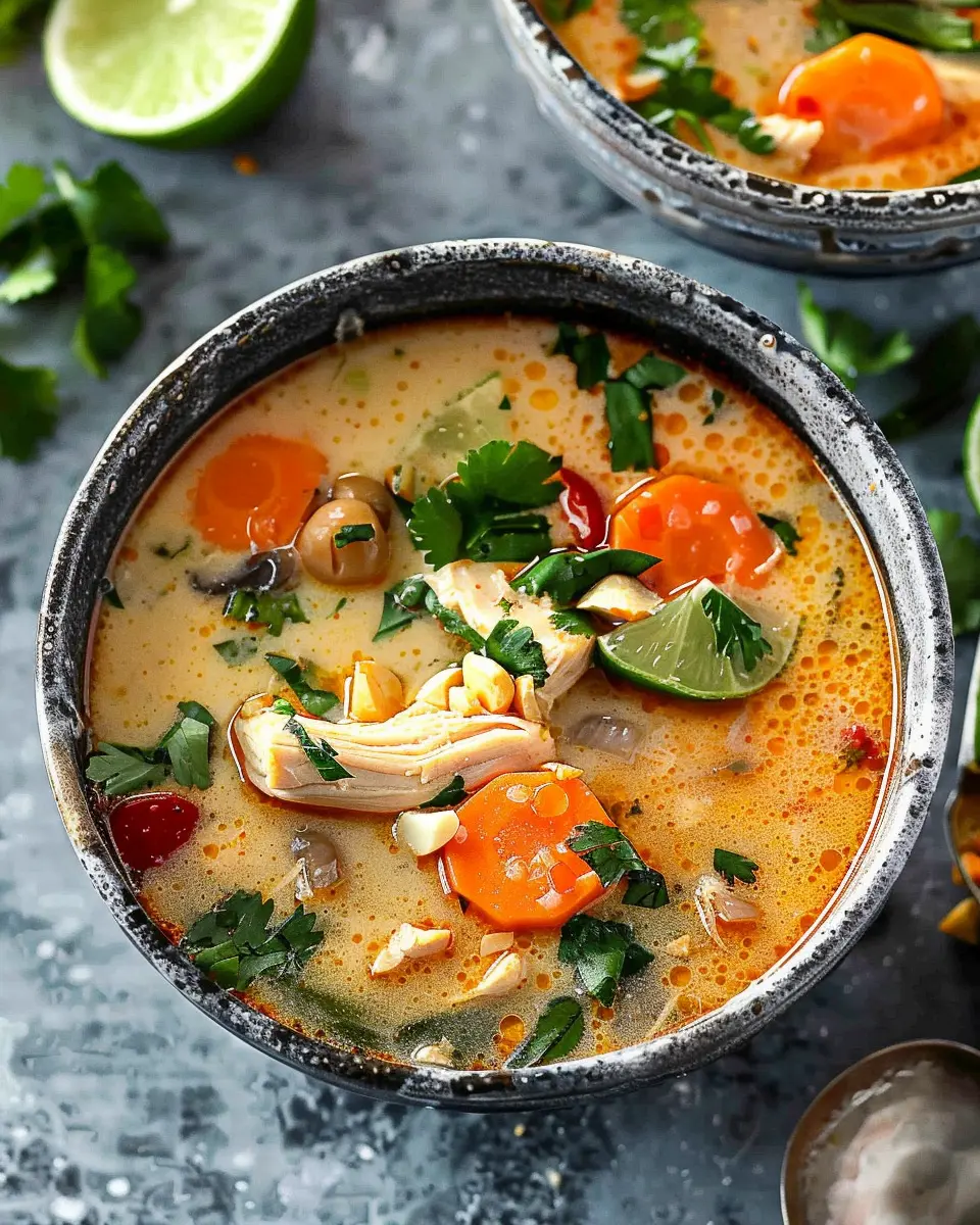 Slow Cooker Thai Chicken Soup: Easy Comfort Food Delight