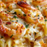 Shrimp Scampi Pasta Bake