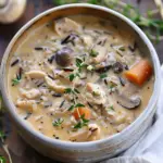 Creamy Mushroom Chicken and Wild Rice Soup