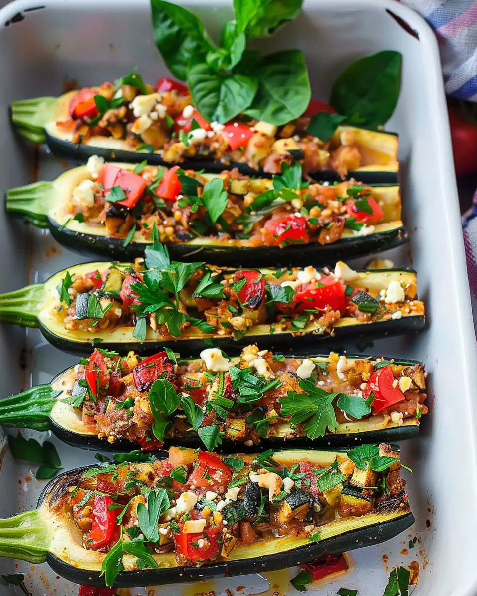 Mediterranean Stuffed Zucchini Recipe: A Healthy, Flavorful Twist