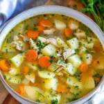 Comforting Chicken Soup with Potatoes