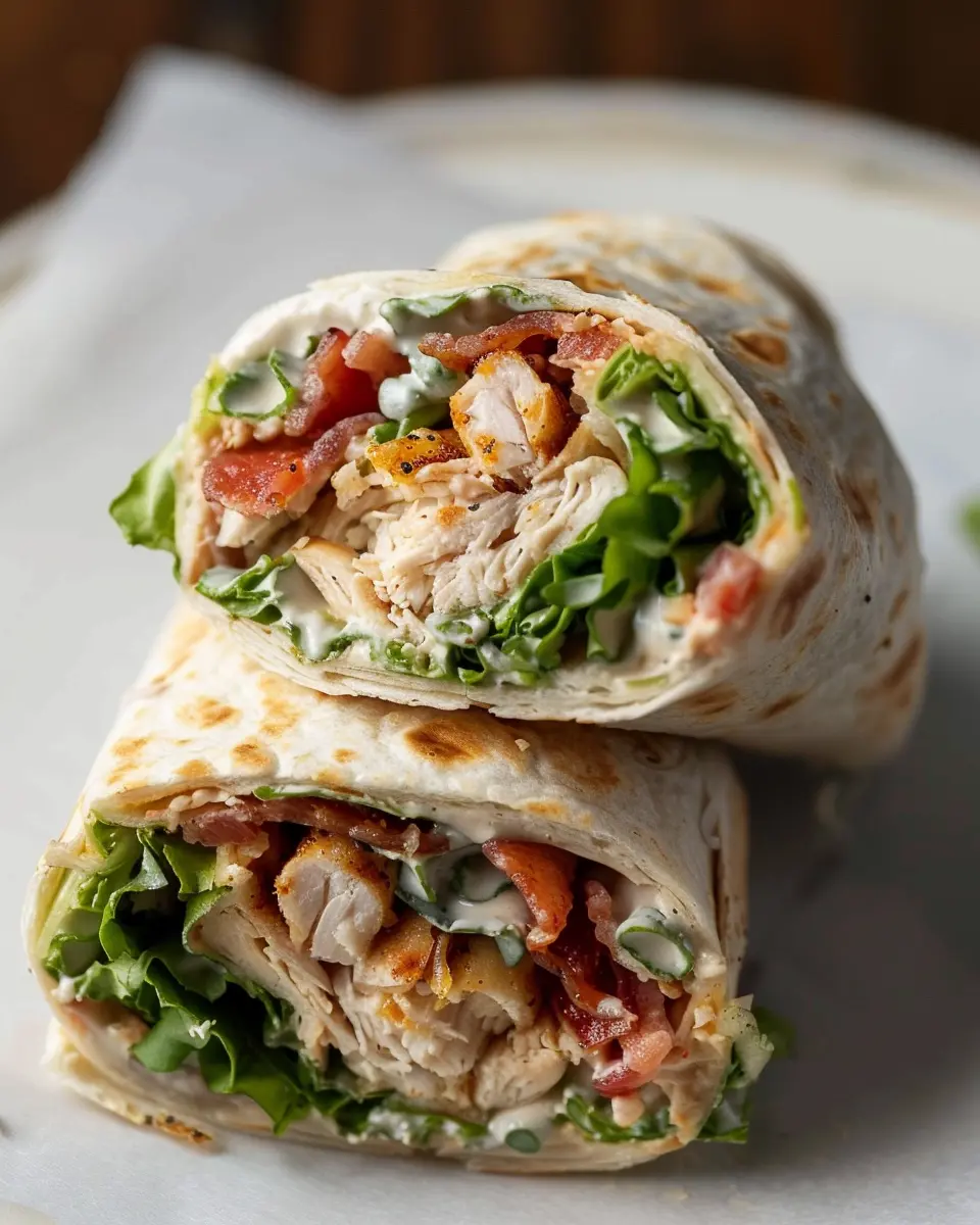 Crispy Chicken Bacon Ranch Wrap: An Easy Homemade Delight