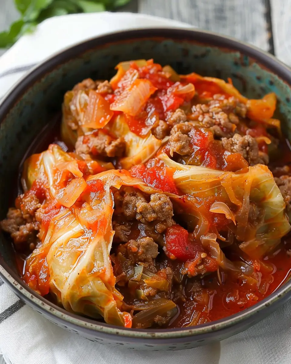Slow Cooker Unstuffed Cabbage Rolls: Easy &amp; Flavorful Comfort Food