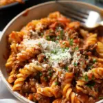 Ground Beef Pasta Recipe in Tomato Sauce