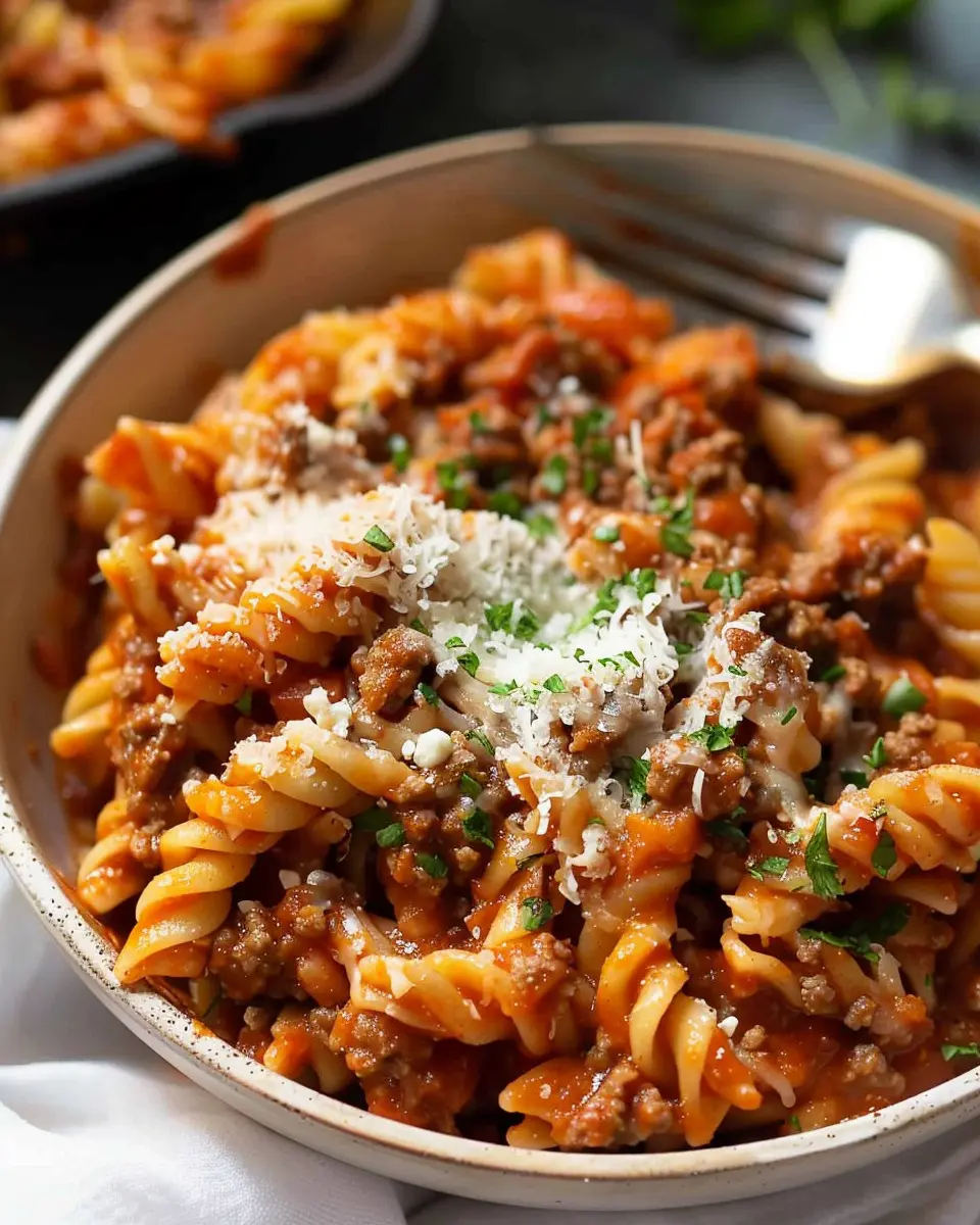 Ground Beef Pasta Recipe in Tomato Sauce: Easy Family Favorite