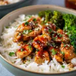 Sticky Chicken Rice Bowls Recipe