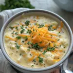 Cheesy Cauliflower Soup