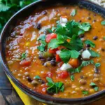 Decadent Lentil Tortilla Soup