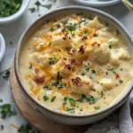 Cheesy Cauliflower Soup