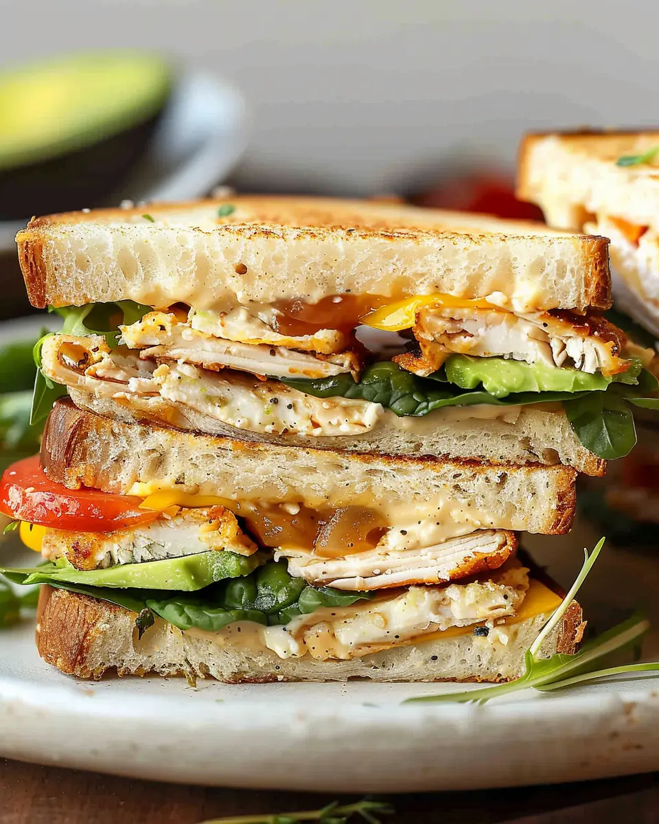 Chicken Avocado Melt Sandwich: Easy and Delicious Home Treat